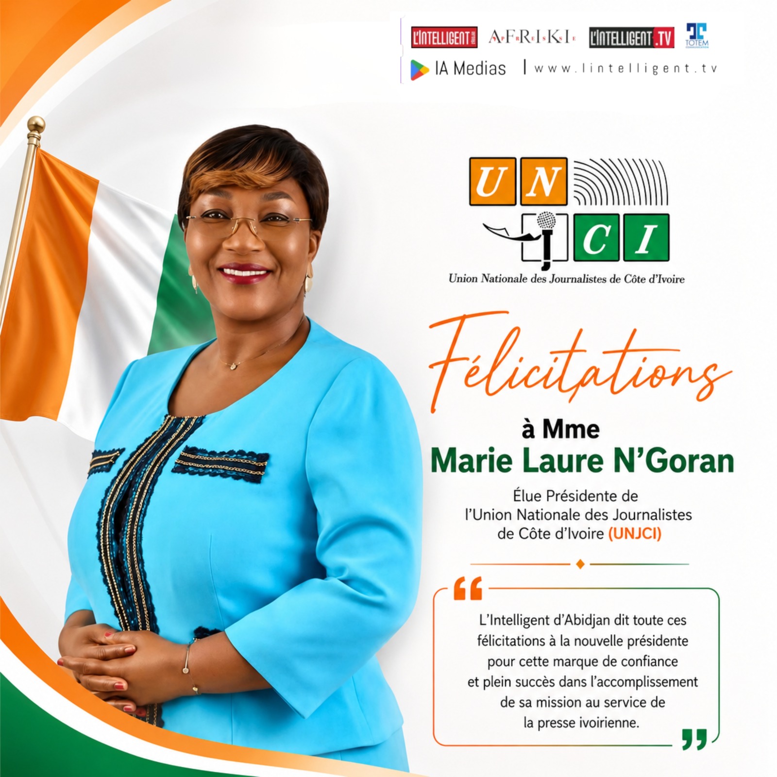 Marie Laure N’Goran élue présidente